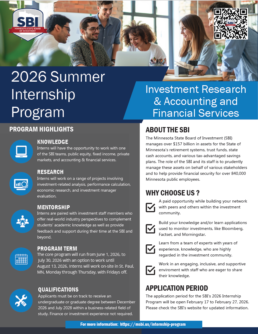 Internship Informational Flyer 2026