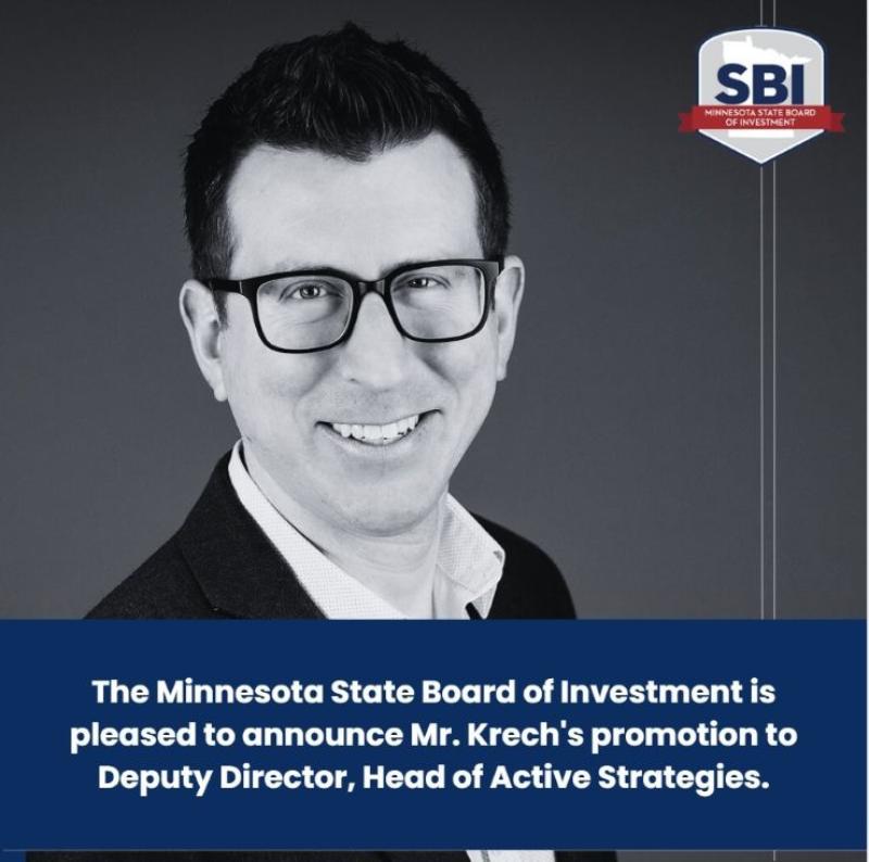 Andrew Krech Promotion Announcement Image