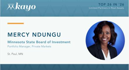 Kayo Conference Group Names Mercy Ndungu, Vice President, Private Markets, Top 26 in 2026.